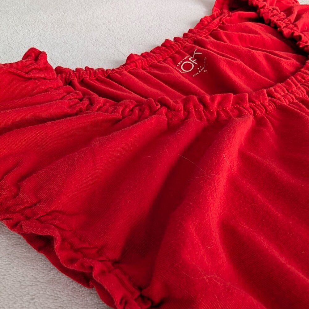 Orange Off-The-Shoulder Ruched Top - Picture 4 of 6